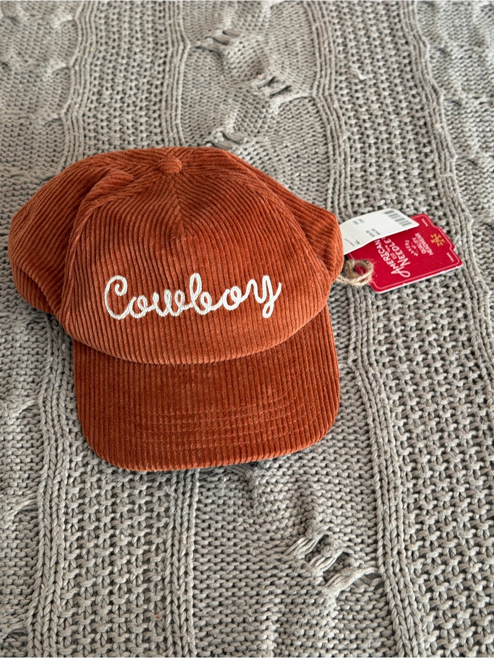 Brand new American Needle 'Cowboy' Corduroy Cap - Rust